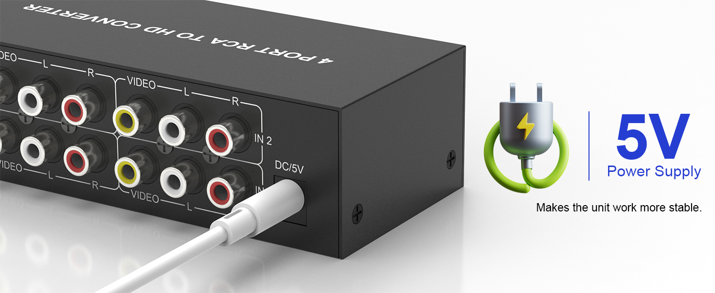 av to hdmi converter multiple ports