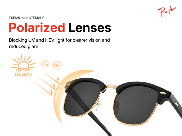 Pro Acme Semi-Rimless Polarized Sunglasses