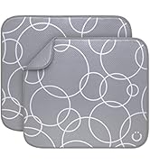 Ubbi Microfiber Dish Drying Mat, Baby Bottle Drying Mat, Kitchen Counter Dish Mat, Pack of 2