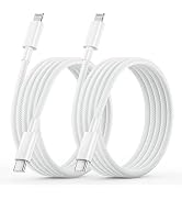 USB C to Lightning Cable 2Pack 6FT [MFi Certified] iPhone Fast Charger Cable,Nylon Braided Power ...