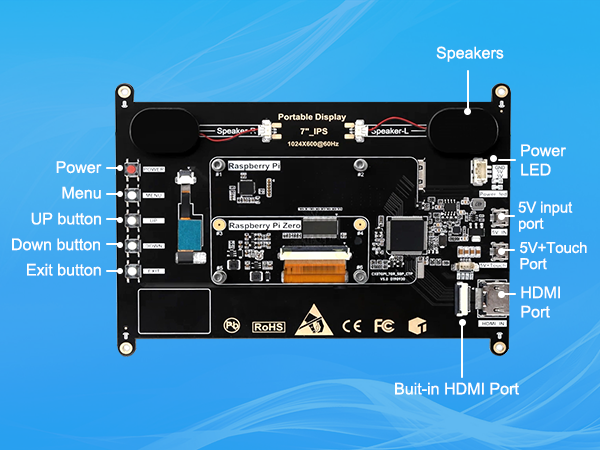 7 inch touchscreen monitor