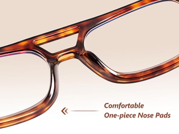 comfort one-piece nose pads for longtime wearing experience