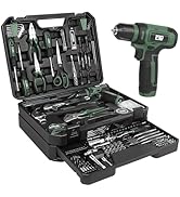 Prostormer Tool Set with 8V Cordless Drill, 369-Piece Home Tool Kit with Drill Driver, Toolbox St...
