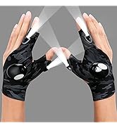 ThxToms LED Flashlight Gloves,Stocking Stuffers Gifts for Men Dad Him,Christmas Birthday Gifts fo...