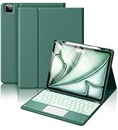 Hamile for iPad Air 13-inch Case Keyboard (M2) - Magnetic Wireless Keyboard with Multi-Touch Trac...