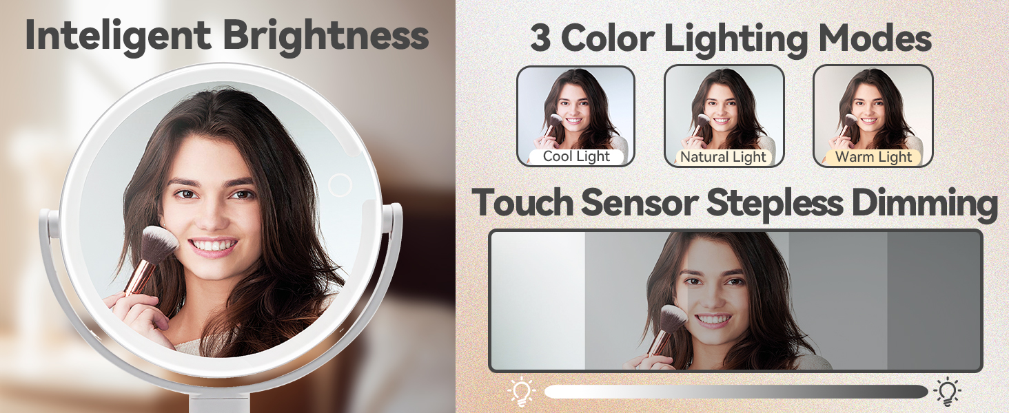 makeup mirror with led lights