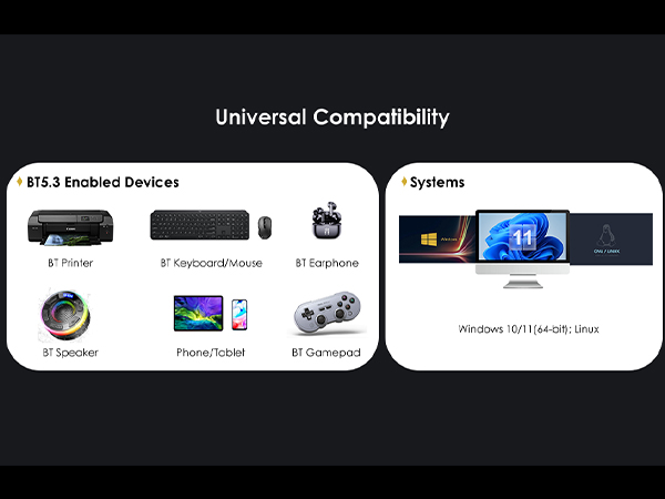 PCIE WiFi Card for Windows10 Windows11 Linux Bluetooth5.3