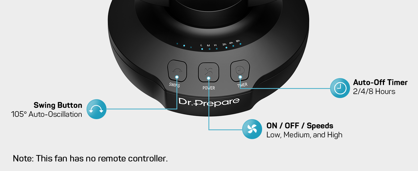 table oscillating tower fan DF7 USB