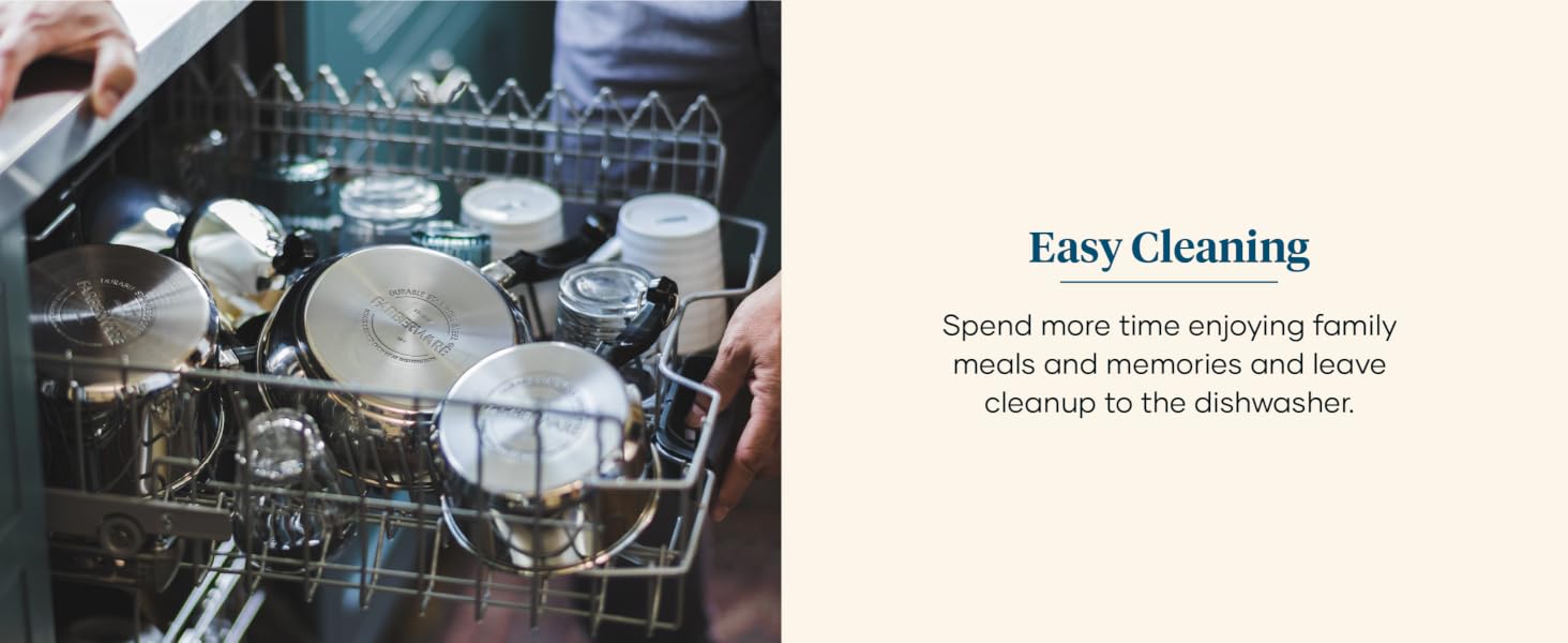 Spend time enjoying family meals - leave cleanup to the dishwasher.