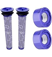Hechuang Filters kit for Dyson V7, V8 Animal And Absolute Vacuum, 2 Pack Replacement Parts (DY-96...