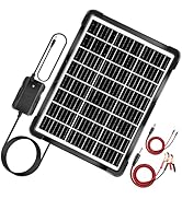 20W Solar Powered Battery Charger &amp; Maintainer, Built-in Smart MPPT Charge Controller, Waterproof...