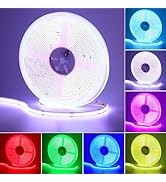 GOMING 24V 32.8ft/10M RGB COB LED Strip Light 576LEDs/M Flexible High Brightness 14W/M Uniform Gl...