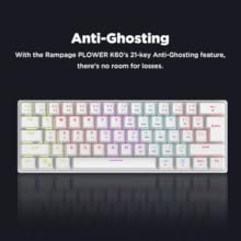 Keyboard with anti-ghosting for accurate key presses, even during intense gaming.