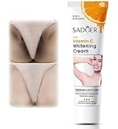 Skin Whitening Cream for Body, Dark Spot Remover Corrector for Intimate Areas, Bleaching and Biki...