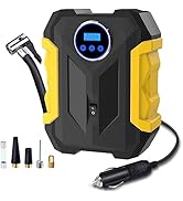 Digital Air Compressor for Car Auto Pump Portable Tire Inflator with LED Light DC 12V