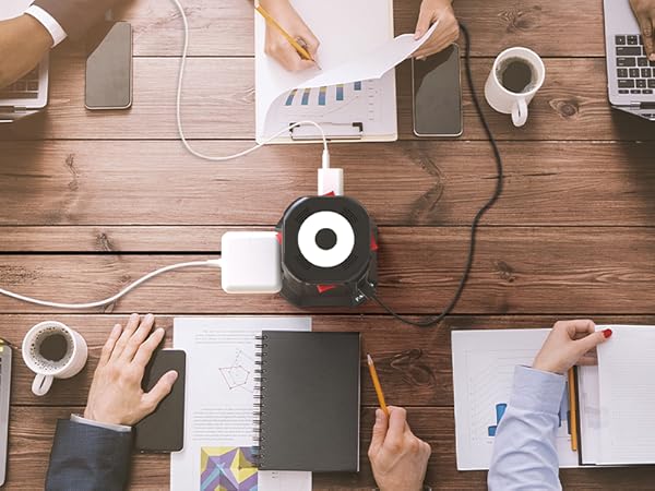 Surge Protector Power Strip Tower with 5 USB Ports and Night Light 16FT Extension Cord