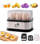 Egg Cooker,2025 New Rapid Egg Cooker 6 Egg Capacity, Soft, Medium, Hard Boiled, Poacher, Stainles...
