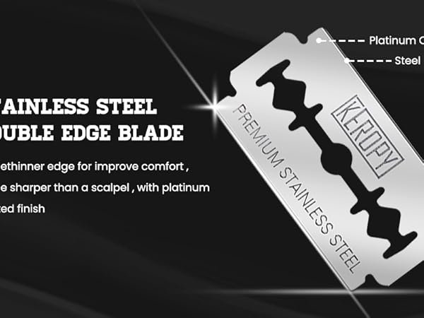 stainless steel double edge blade