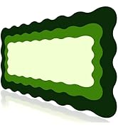 L-SPOUTTO Green Mouse Pad,Cute Desk Mat XXL Large Scalloped Gaming Mousepad,35.4x15.7in Non-Slip ...