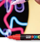 8 Posca Paint Markers, 5M Medium Posca Markers with Reversible Tips, Posca Marker Set of Acrylic ...
