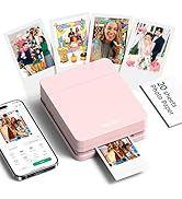 Nelko Photo Printer, PP01 Color Portable Mini Photo Printer, Instant Smartphone Inkjet Sticker Pr...