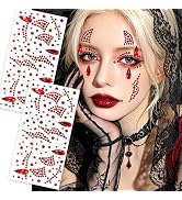 Halloween Red Face Gems Stickers Self Adhesive Rhinestone | Crystal face jewels for festival hall...