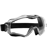 NoCry Safety Goggles 6X3 that Fit Over Glasses with Anti Fog and Scratch Resistant Coating, and C...