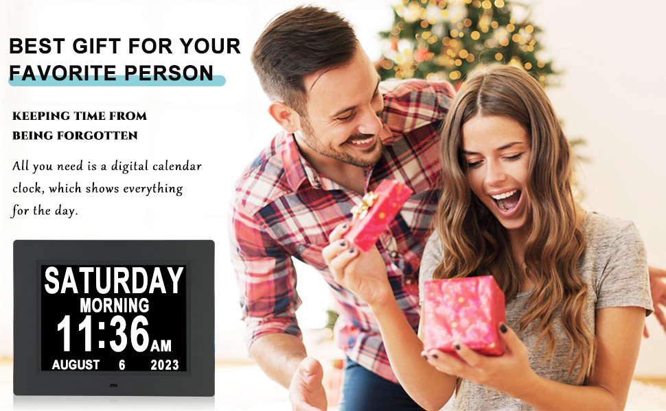 Digital calendar clock