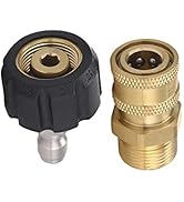 RIDGE WASHER Pressure Washer Adapter Set, Gun to Wand, M22 to 1/4'' Quick Connect