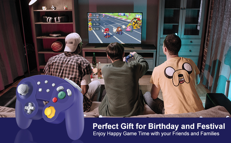 perfect gift for birthday and festival wireless switch gamecube controller