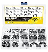 External Retaining Rings, 330PCS Alloy Steel Retaining Rings E-Clip Assortment Set-M1.5 M2 M2.5 M...