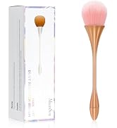 MelodySusie Orange-Pink Nail Art Dusting Brush, Dust Collector, Blush &amp; Powder Makeup Brush, Acry...