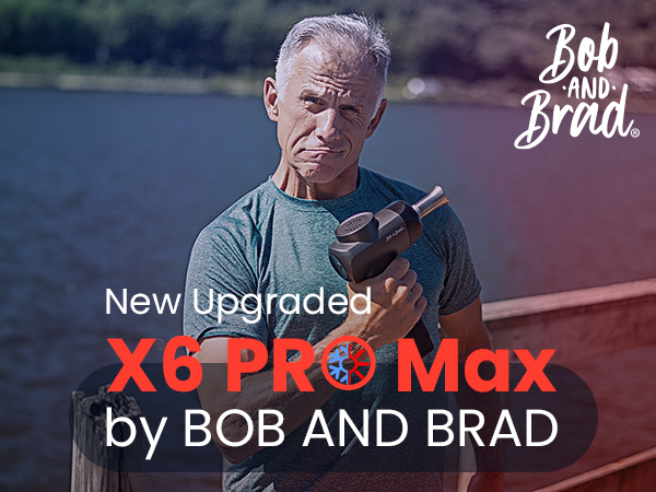 Bob and Brad X6 Pro Max Massage Gun with Heat-Cold and Metal Head Therapy