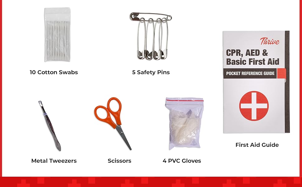 Thrive Mini First Aid Kit Travel Size (66 Piece) 