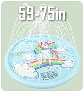 Jasonwell Splash Pad Sprinkler for Kids Splash Play Mat Outdoor Water Toys Inflatable Splash Pad ...