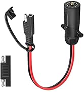 AMAKE 7 Pin Power Interface,7 Blades Connected to 2 Pin SAE Interface,10AWG 1ft,7 Pin Circular RV...