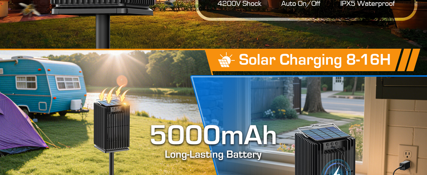 solar mosquito zapper outdoor