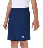 Runhit Boys' Athletic Shorts Quick Dry Running Shorts for Youth Kids Lightweight Basketball Socce...