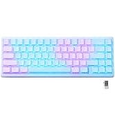 HITIME x XVX M67 Wireless 60% Percent Keyboard, QMK/VIA Topographic Gaming Keyboard, Tri-Mode Tho...