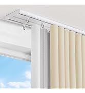 Custom Double Row Curtain Track Ceiling Mounted, Silent Heavy Duty Curtain Track System, Sliding ...
