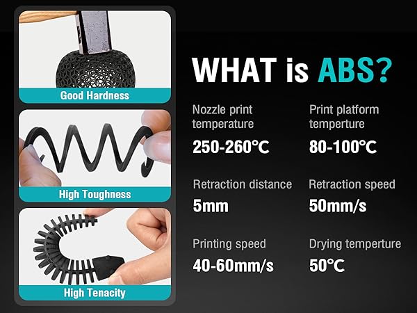 SUNLU ABS Filament 1.75mm 3D Printer Filament 