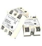 YQSIYU 3PCS Solid State Relay 25A DC to DC Input 3-32V DC to Output 12-220V DC 25A SSR-25DD