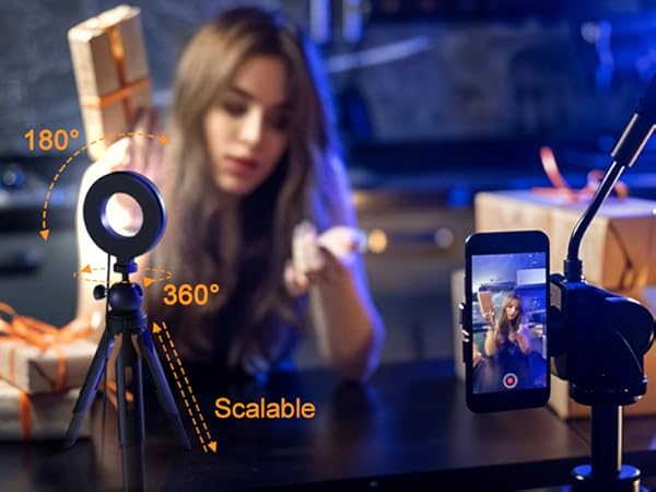 clip on small ring light