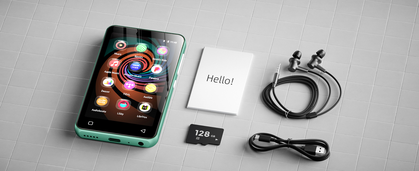 mp3 player with headphones