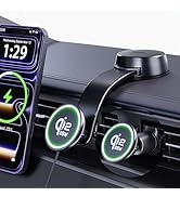 Upgrade [for Qi2.2-Certified] 25W for MagSafe Wireless Car Charger Mount, 2XFast Charging[90+LBS ...