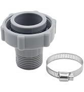 Pool Drain Fitting Connects Pools Drain Hose Adapter Ground Pool Drain Adapte with Clamping Rings...
