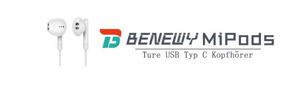 USB C Headphones/Earphones, in Ear USB C Earphones, Type C Earphone with Microphone