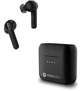 Motorola wireless wirefree bluetooth earbuds for business calls waterproof active noise cancellation