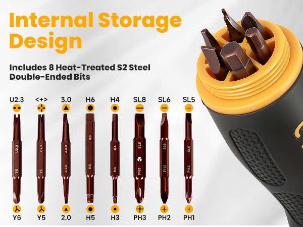 REKCKRUL 19-in-1 Ratcheting Multi-Bit Screwdriver Set