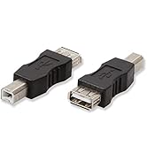 Electop 2 Pack USB 2.0 A Female to USB B Print Male Adapter Converter